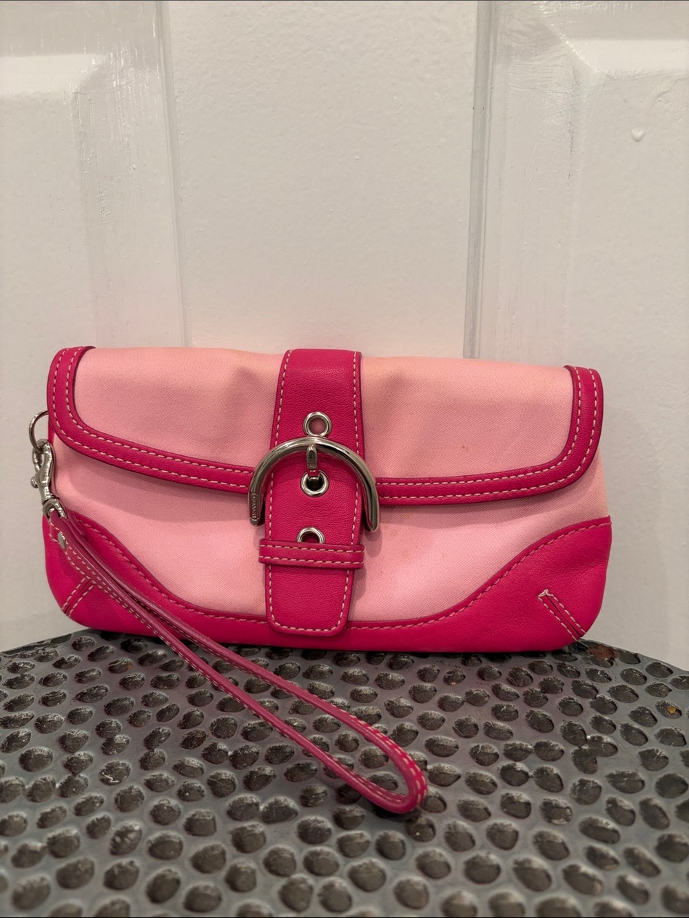 Y2K Coach Soho Pink Wristlet